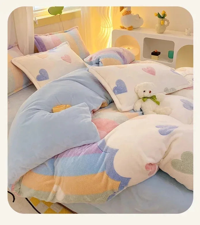 Flanell Bettbezug – Pastoral Stil – Gemütlich & Warm