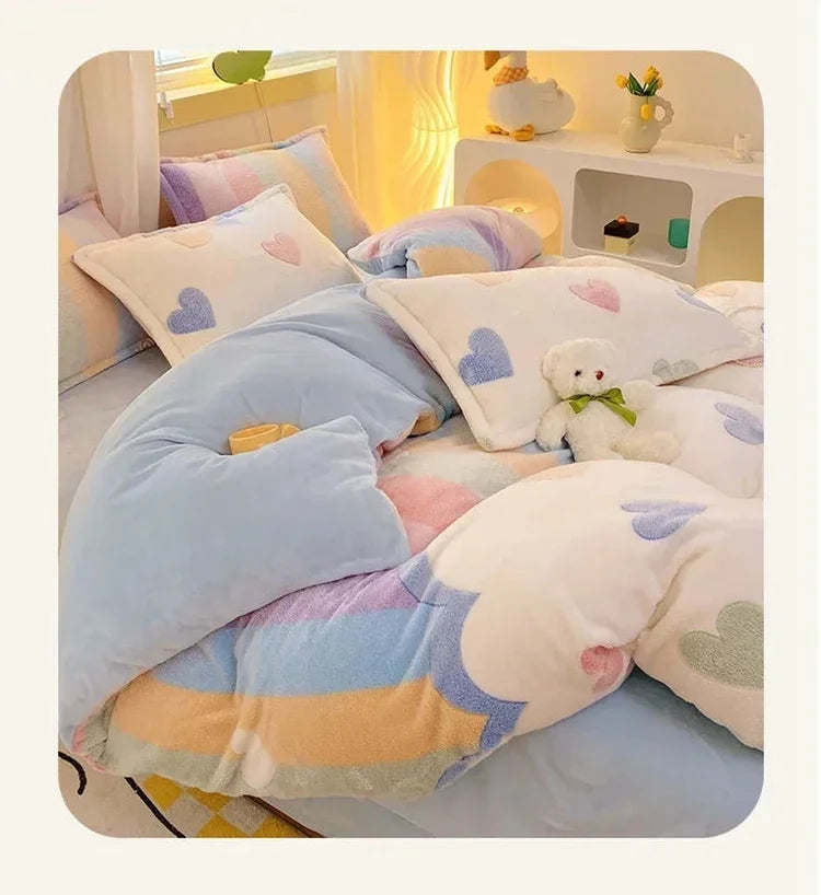 Flanell-Bettbezug – Landhausstil – Queen/King