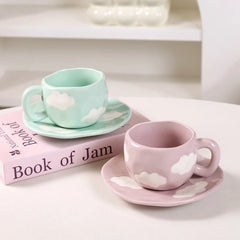 Kaffeetassen – Porzellan Cartoon Design – 320ML Set