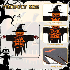 Halloween Holzschild - Monster Design - 30cm x 28cm