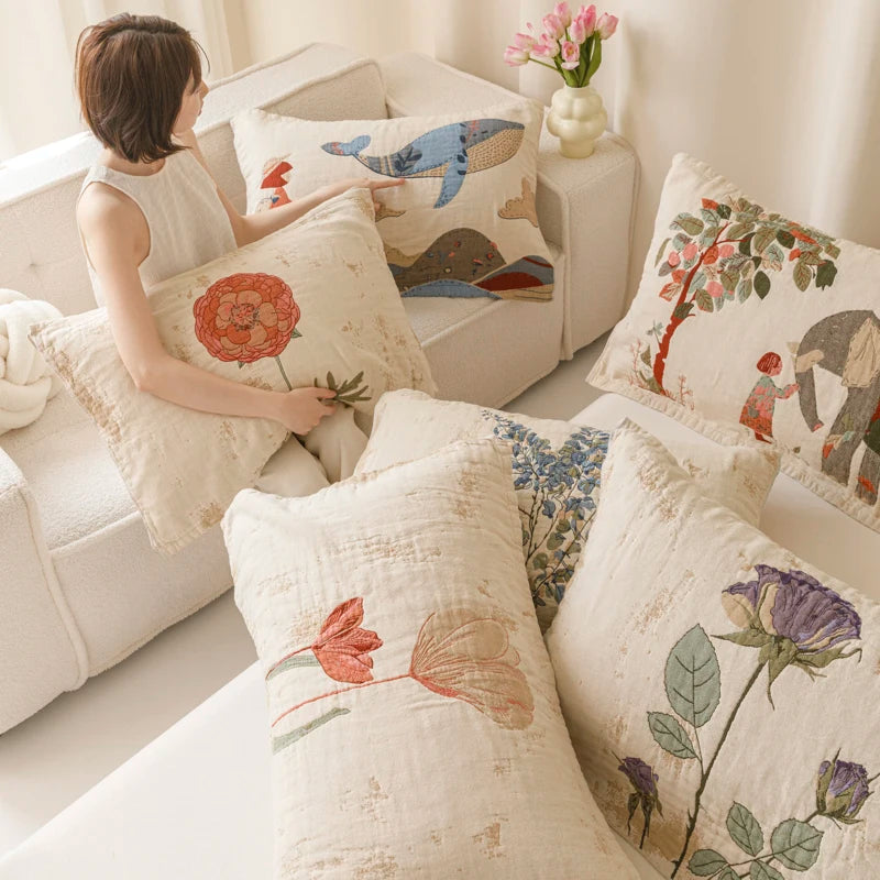 Mode-Kissenbezug – Jacquard Polyester, 52x75cm