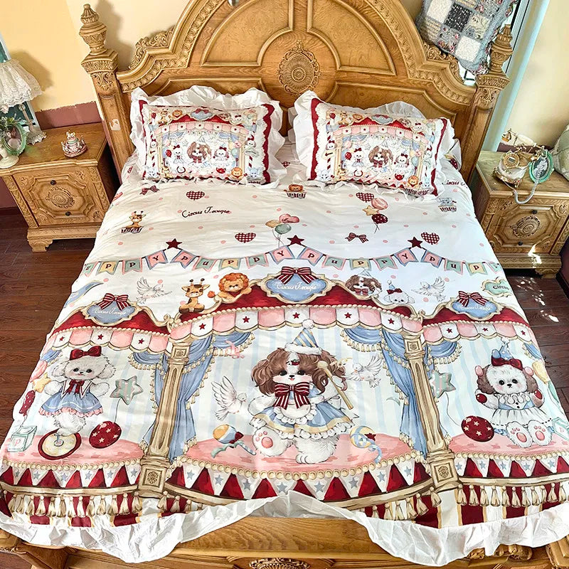 Baumwoll-Bettwäsche – Prinzessin-Stil – Twin, Queen, Double