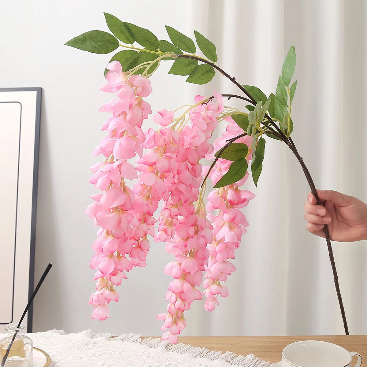 Wisteria Blumen – Polyester Design – 101 cm Girlande