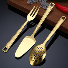 Küchenutensilien Set – Edelstahl Gold – Vielseitig Einsetzbar