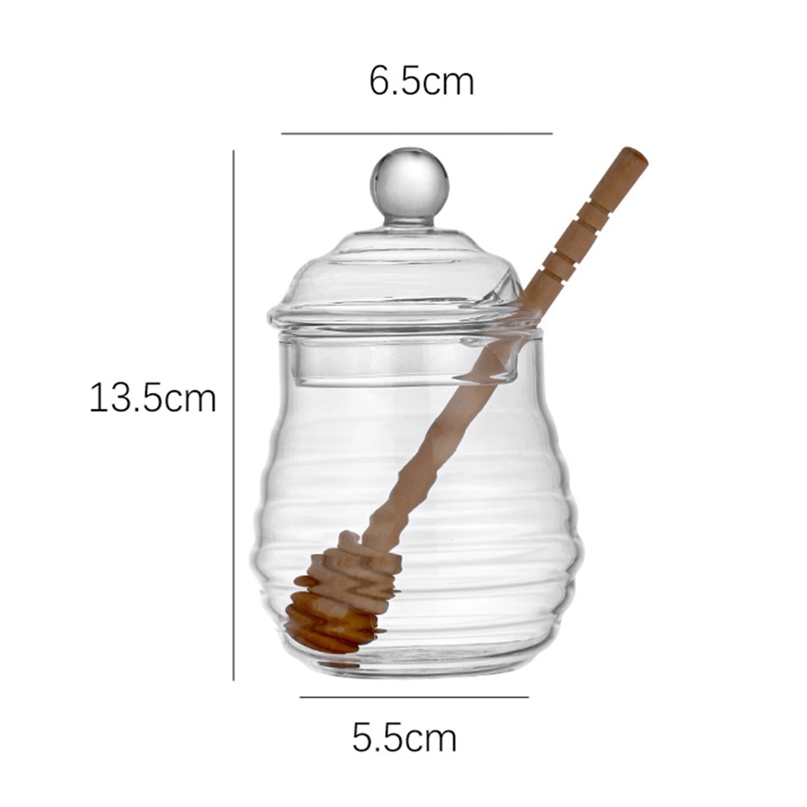 Glas Honigglas – Klare Optik – 270ml/500ml