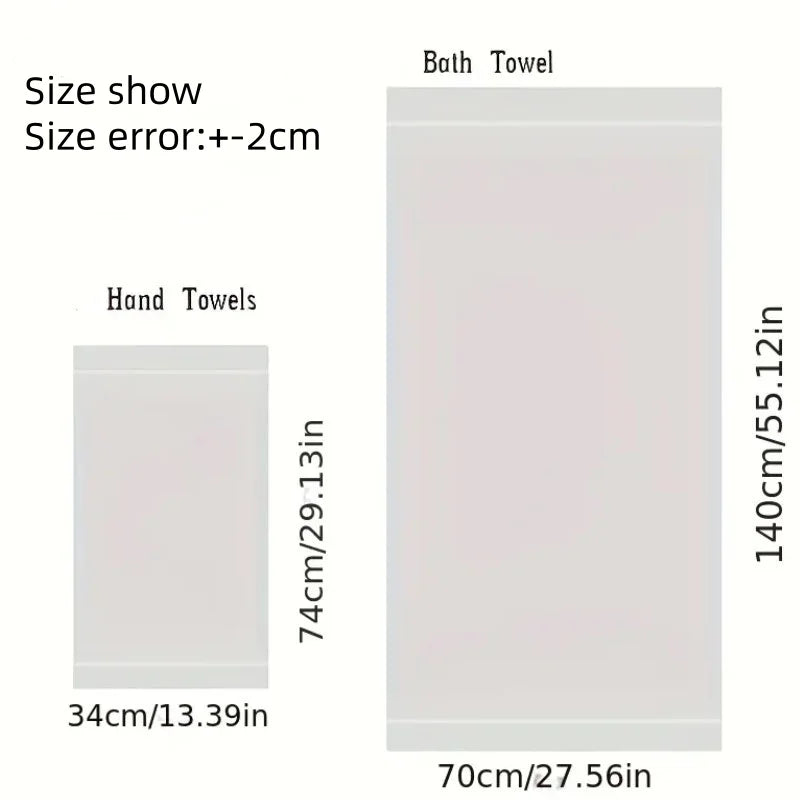 schwarze handtücher im jacquard-design aus 100% baumwolle in 34x74cm und 70x140cm