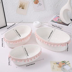 Aufbewahrungskörbe – Baumwollseil – Mehrere Grössen