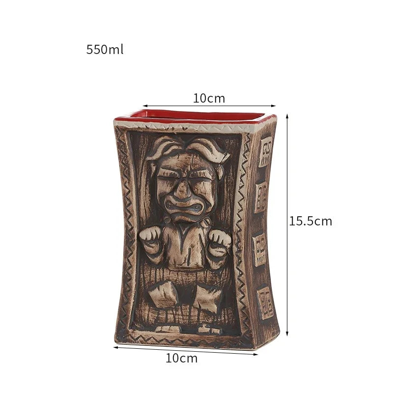 Keramische Tiki-Becher – Amerikanisch Handgemacht – 201-700ml