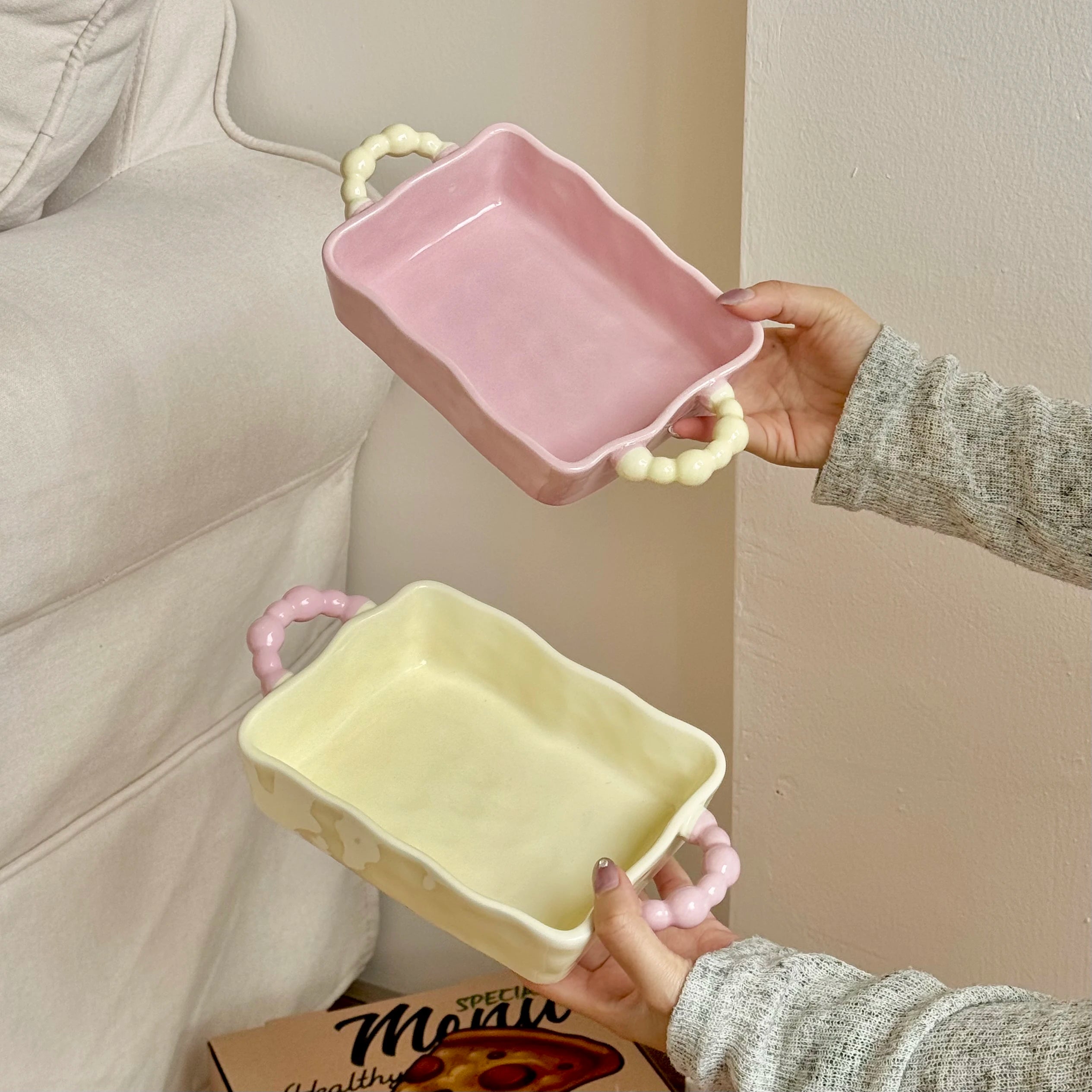 Backblech – Keramik Design – 8 Zoll Rechteck