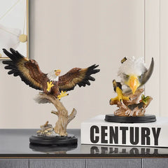 Retro Adler Resin Deko – Handbemalt – 25cm
