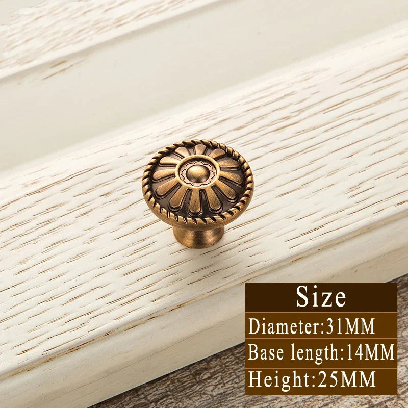 Vintage Messinggriffe – Zinklegierung – 128mm