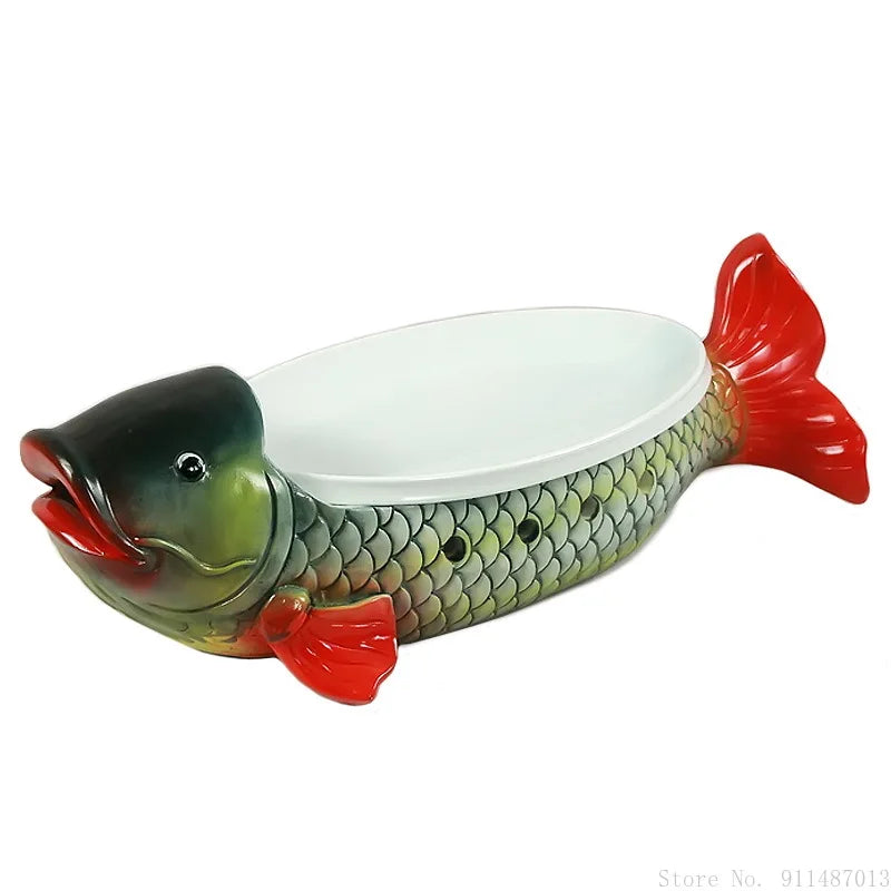 Kunstvolle Sushi-Platte – Keramik Rote Karpfen – Zuhause/Restaurant