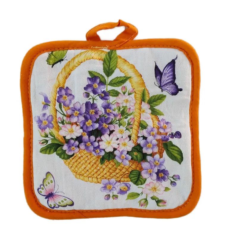 Hitzebeständiger Topflappen – Landhausstil – 16.5x16.5cm