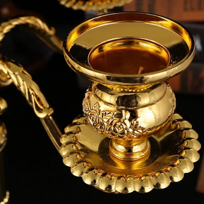 Luxus-Kerzenständer – Vintage-Legierung – Wohnbereich