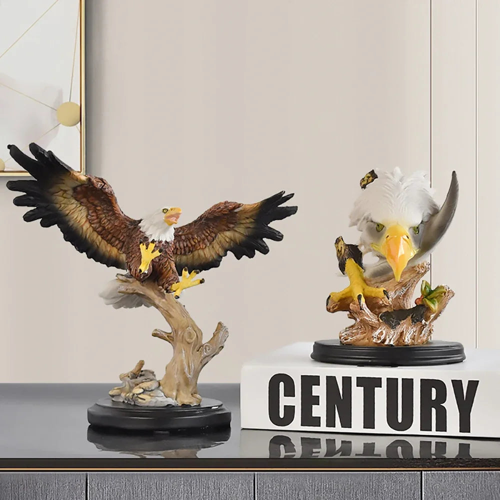 Retro Adler Resin Deko – Handbemalt – 25cm