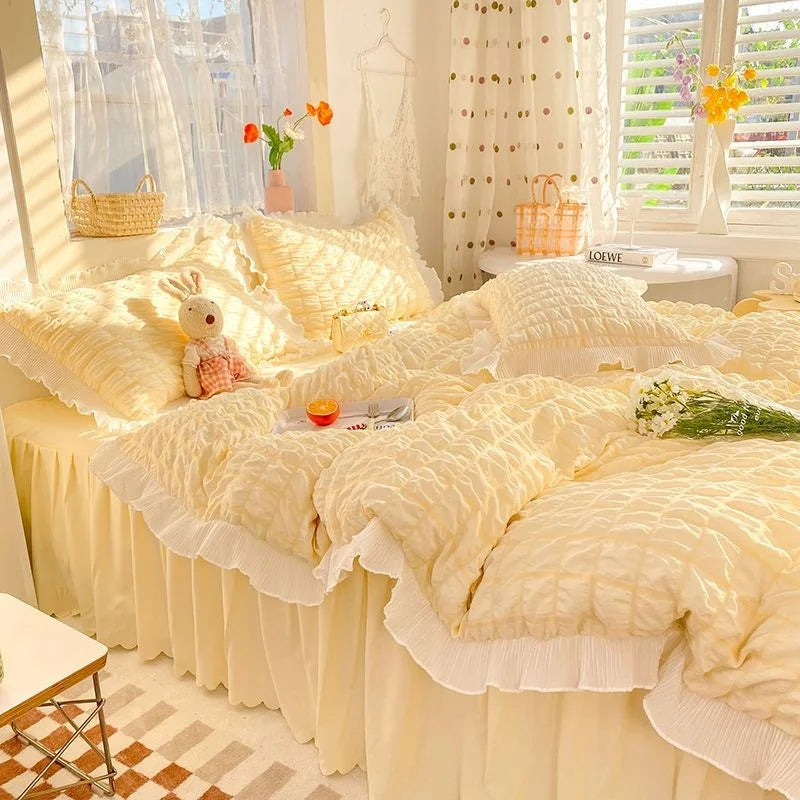 Bettrock Set – Einfaches Baumwoll-Design – 1.5m bis 2.0m Grösse