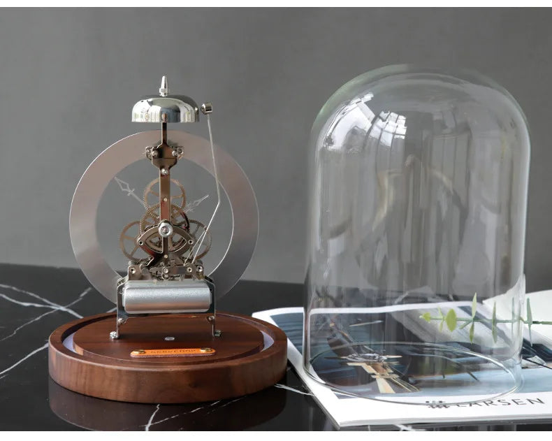 Luxus Tischuhr – Nordisches Metall Design – 17x23 cm