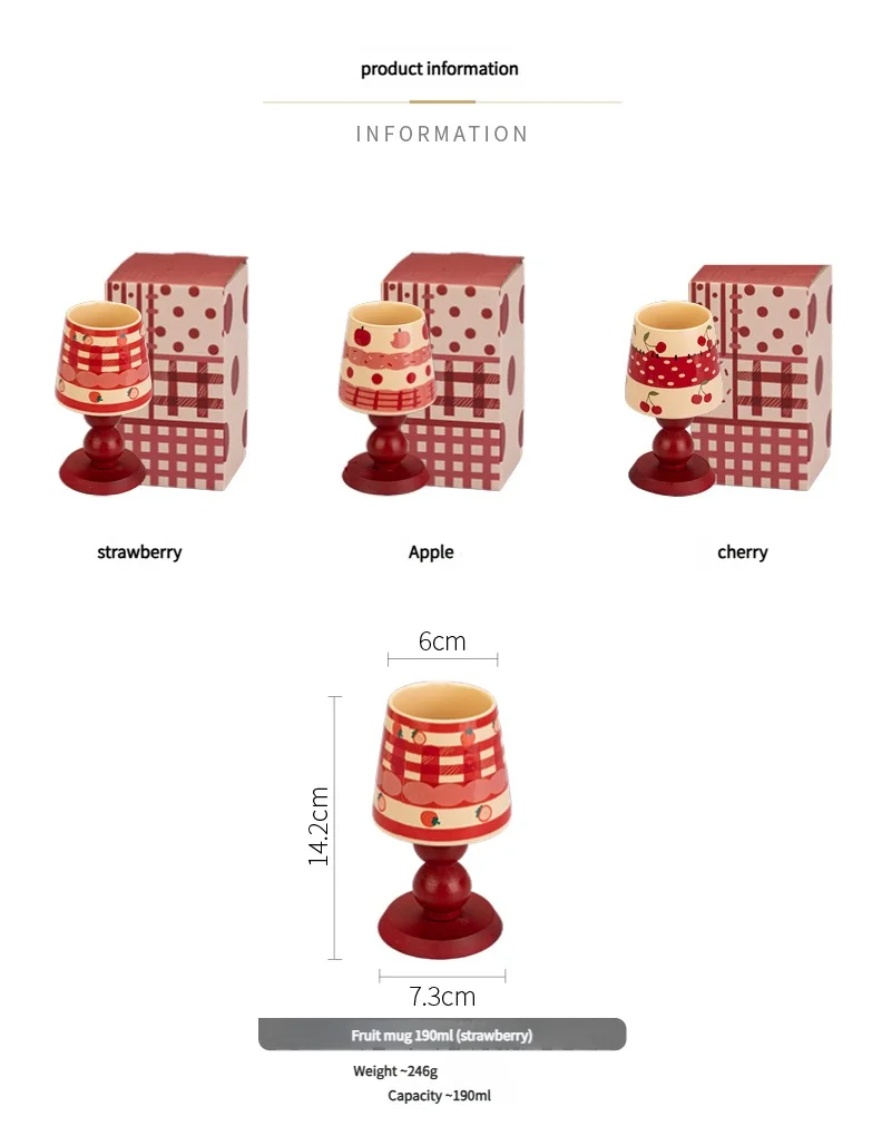 Niedliche Keramiktasse – Porzellan Design 190ml