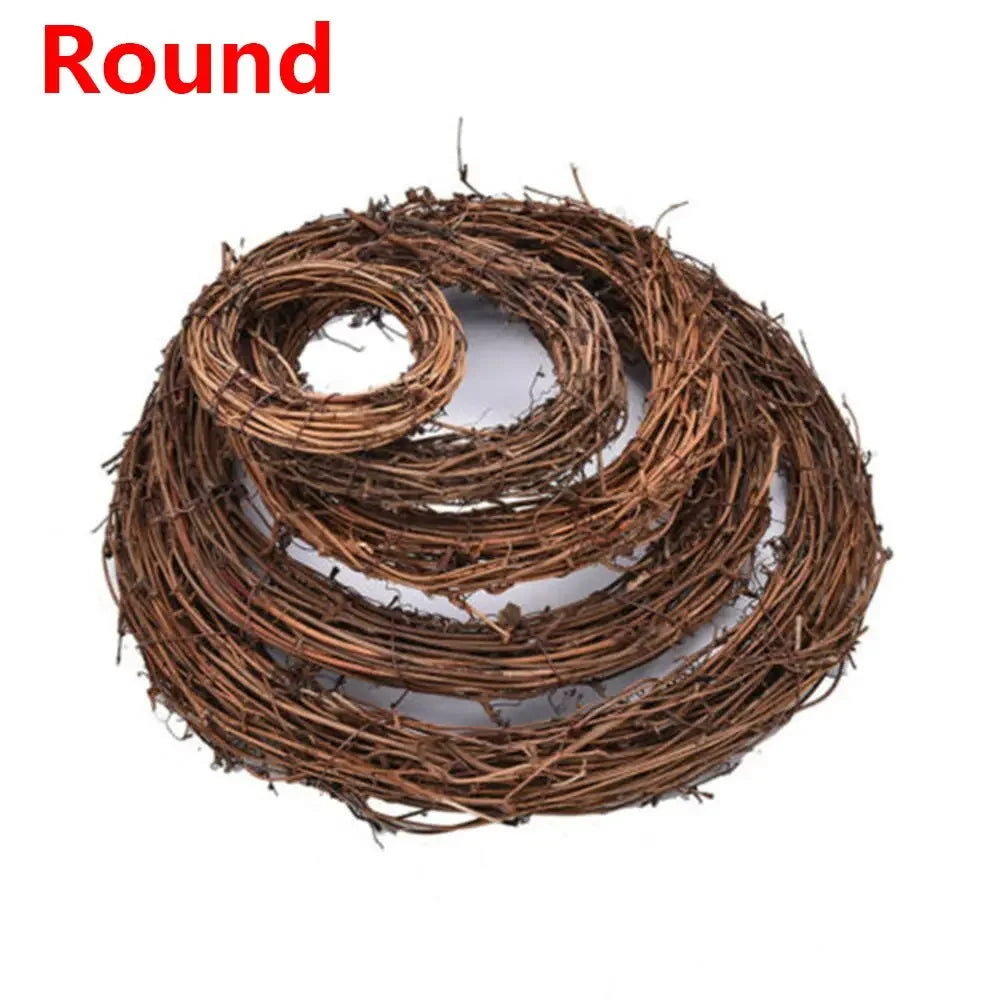 Rattan-Kranz – Natürliches Weiden-Design – 10-30CM Frühlings- & Osterdekoration