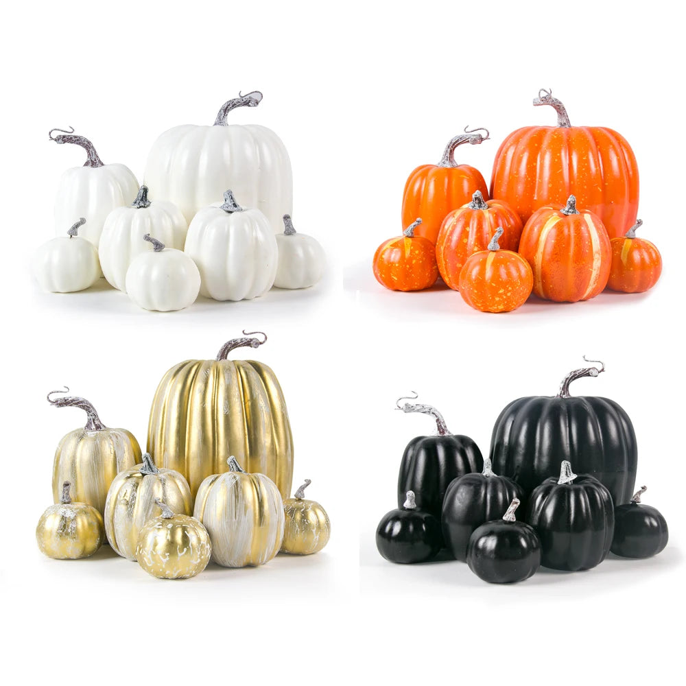 Künstliche Schaum Kürbisse – PE Material – DIY Halloween Deko