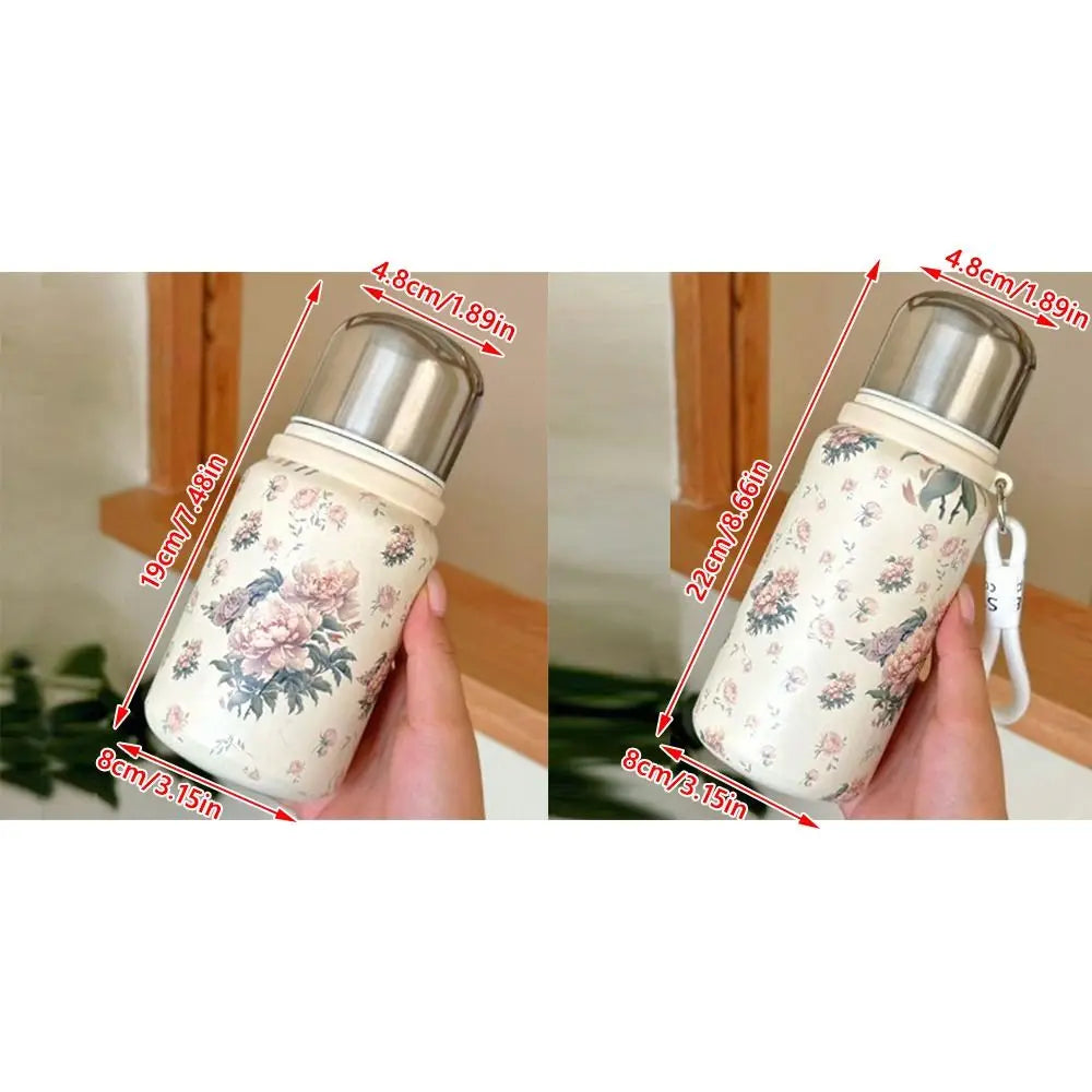 Edelstahl Trinkflasche – Isoliertes Schlankes Design – 19x8 cm / 22x8 cm