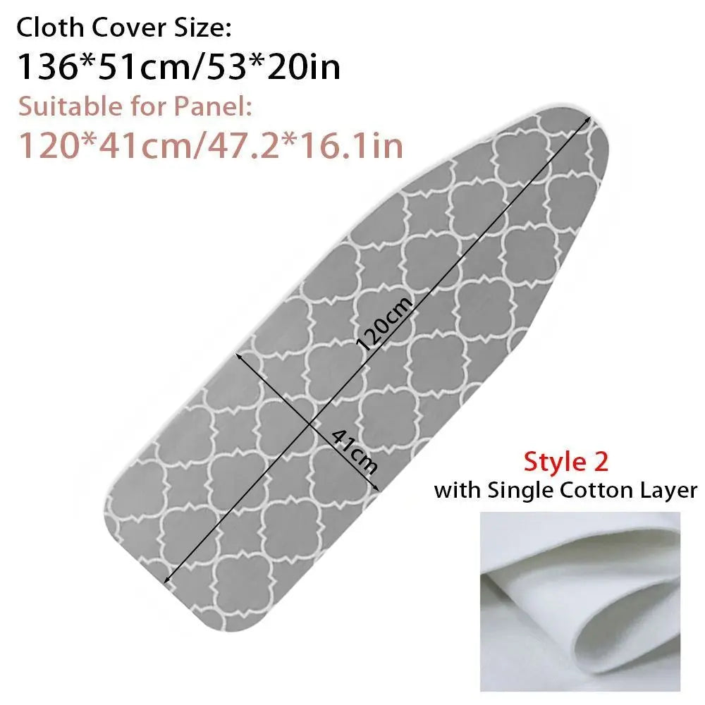 Bügeltischbezug – Baumwolle Klassisch Grau – Verschiedene Grössen