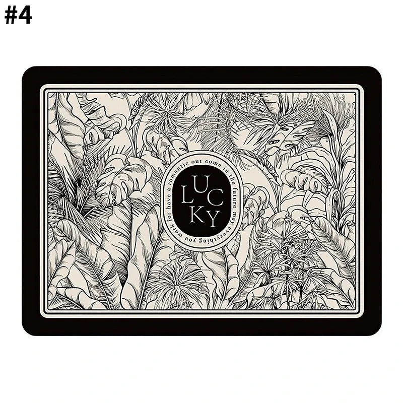 Absorbierender Küchen-Teppich – Blumenmuster – 40x60cm