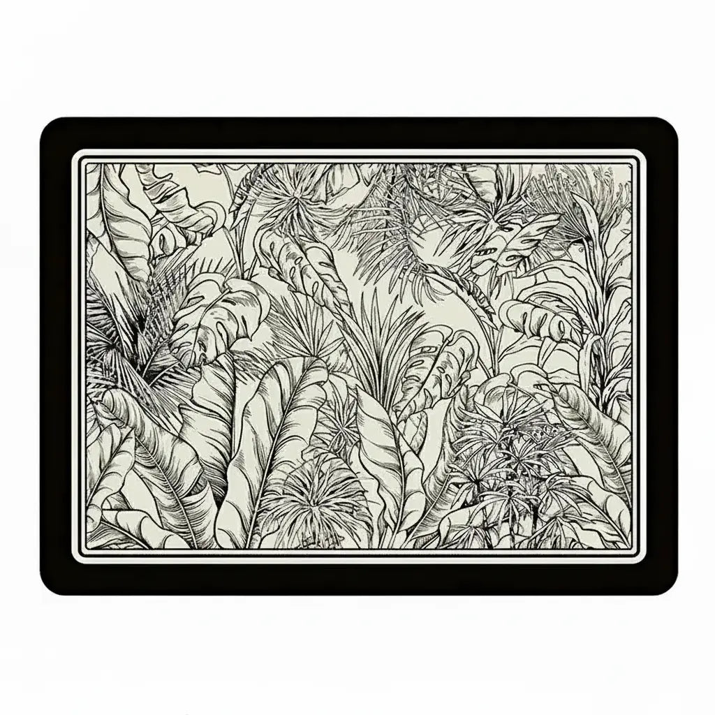 Abtropfmatte Küche – Florales Polyester – 40cmx60cm