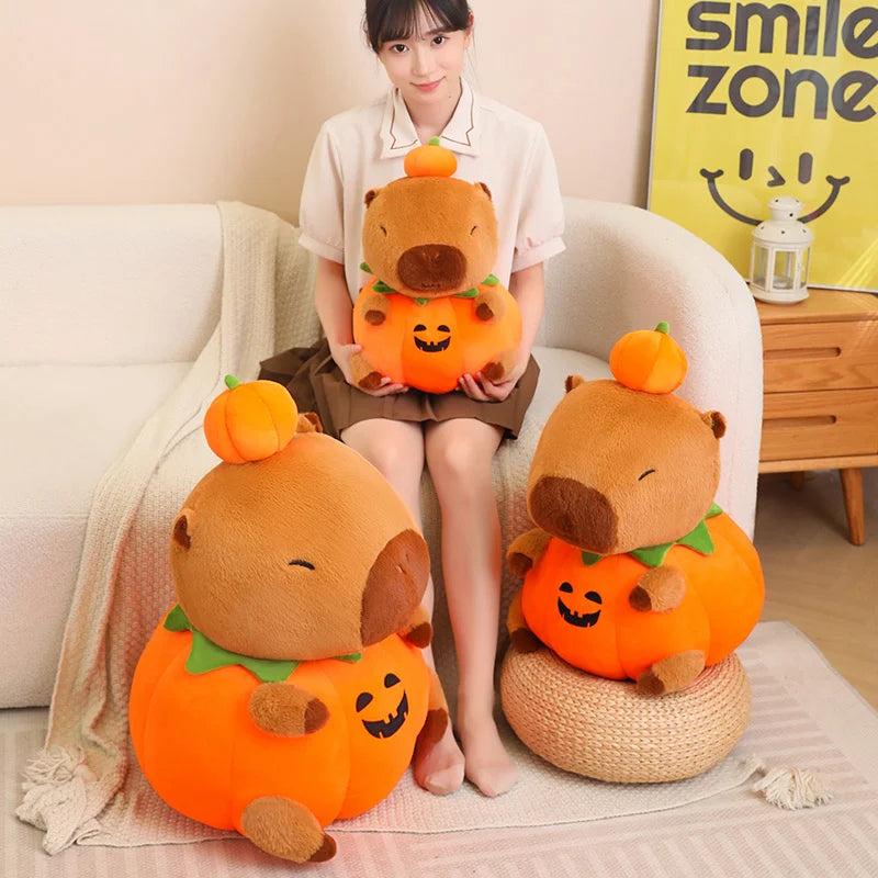 Capybara Plüschtier – Baumwoll Halloween Kissen – 25-60cm
