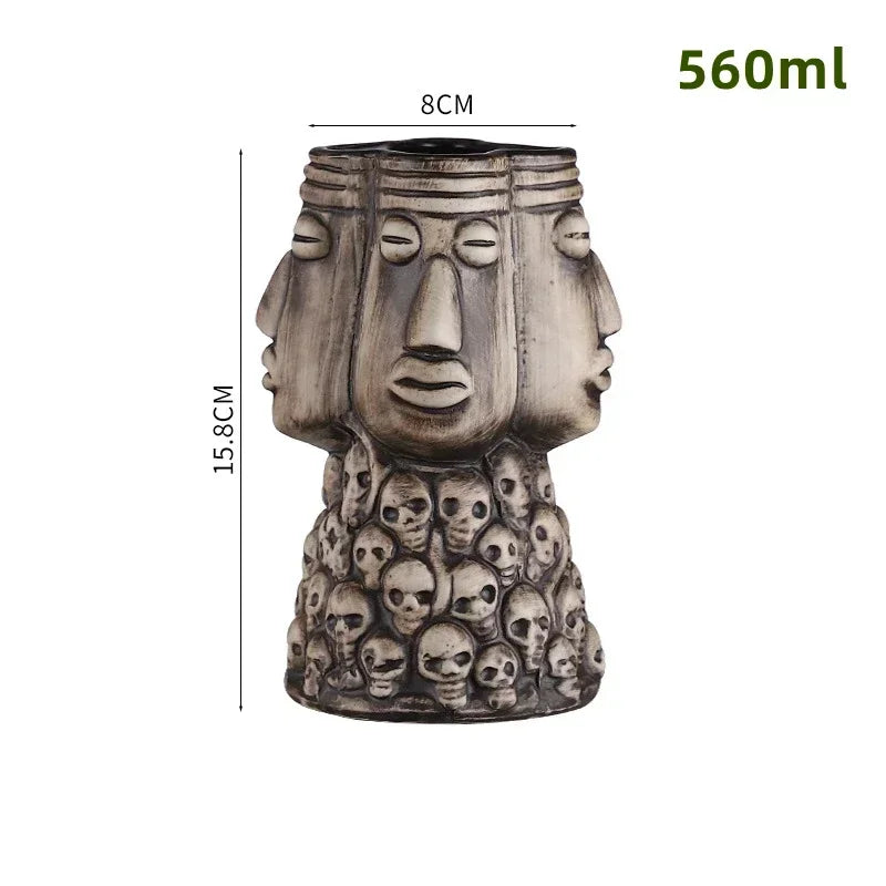 Keramische Tiki-Becher – Amerikanisch Handgemacht – 201-700ml