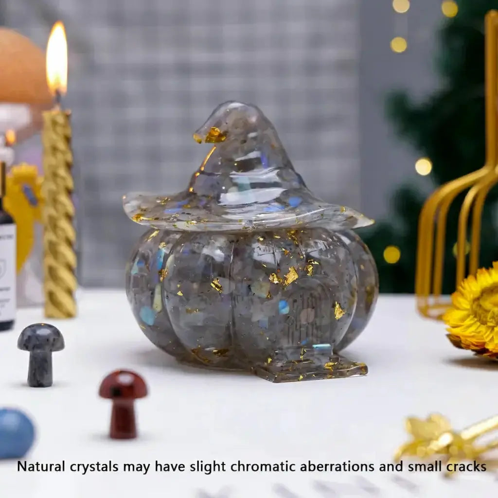 Amethyst Kristall Kürbis Schädel – Feng Shui Deko 10cm