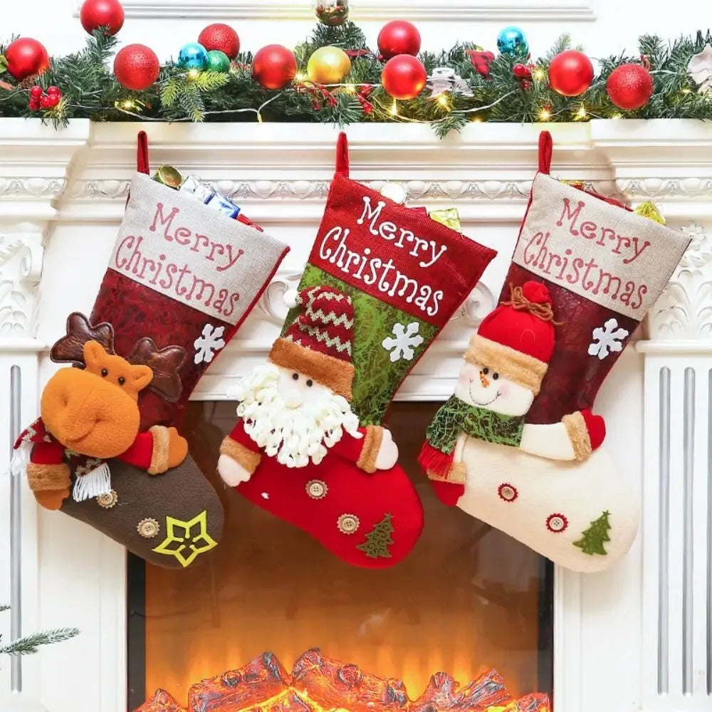 Weihnachtsstrümpfe – Vliesstoff – 28x46CM