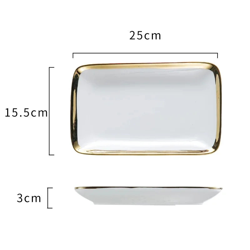 Keramikteller – Modernes quadratisches Design