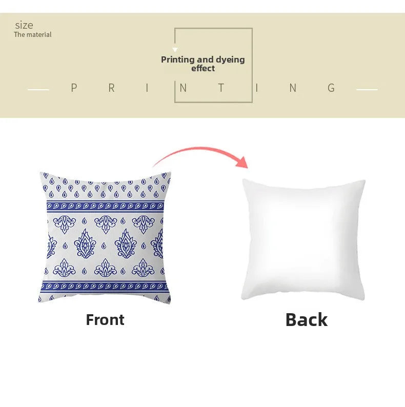 Christbaum Kissen - Print Design - Bett, 45x45cm