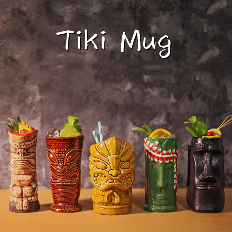 Keramische Tiki-Becher – Amerikanisch Handgemacht – 201-700ml