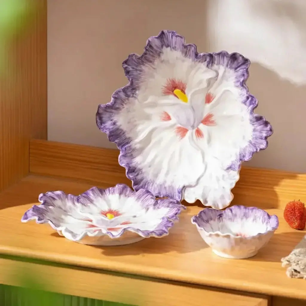 Keramik-Kohl-Plate – Nordischer Stil, 10-Zoll