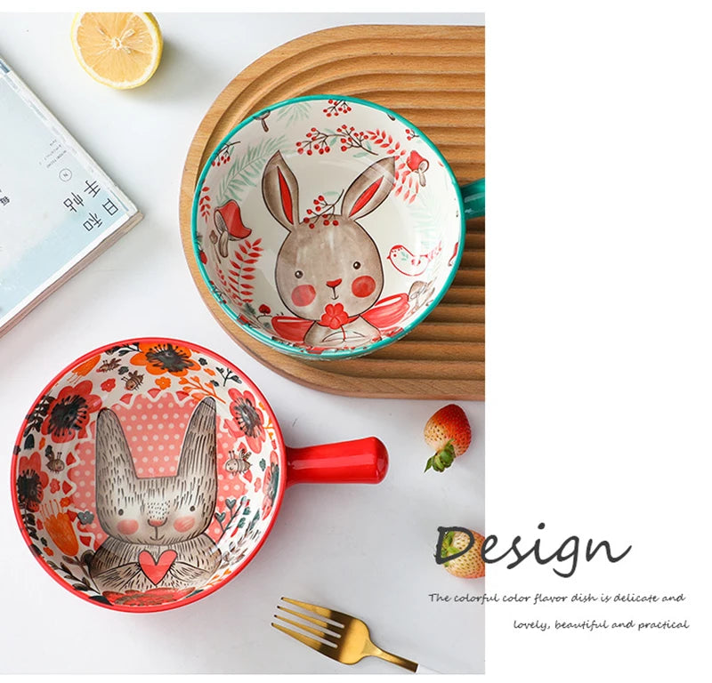 Cartoon-Keramikschale – Töpferhandwerk – Mikrowellensicher