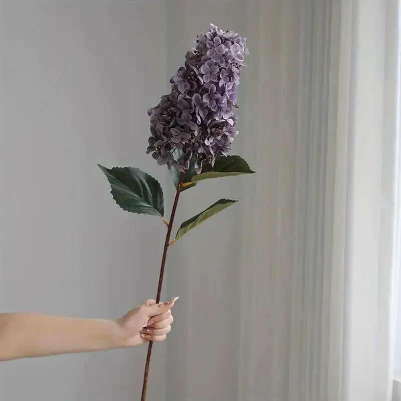 Hortensie Seidenblume – Langer Zweig 83cm – Wohn-Deko