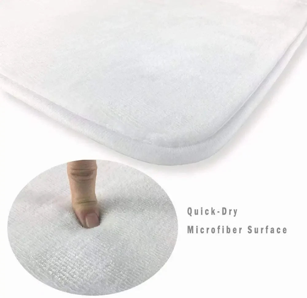 Floraler Duschvorhang – Modern Weiss und Gold – 180x180cm Set