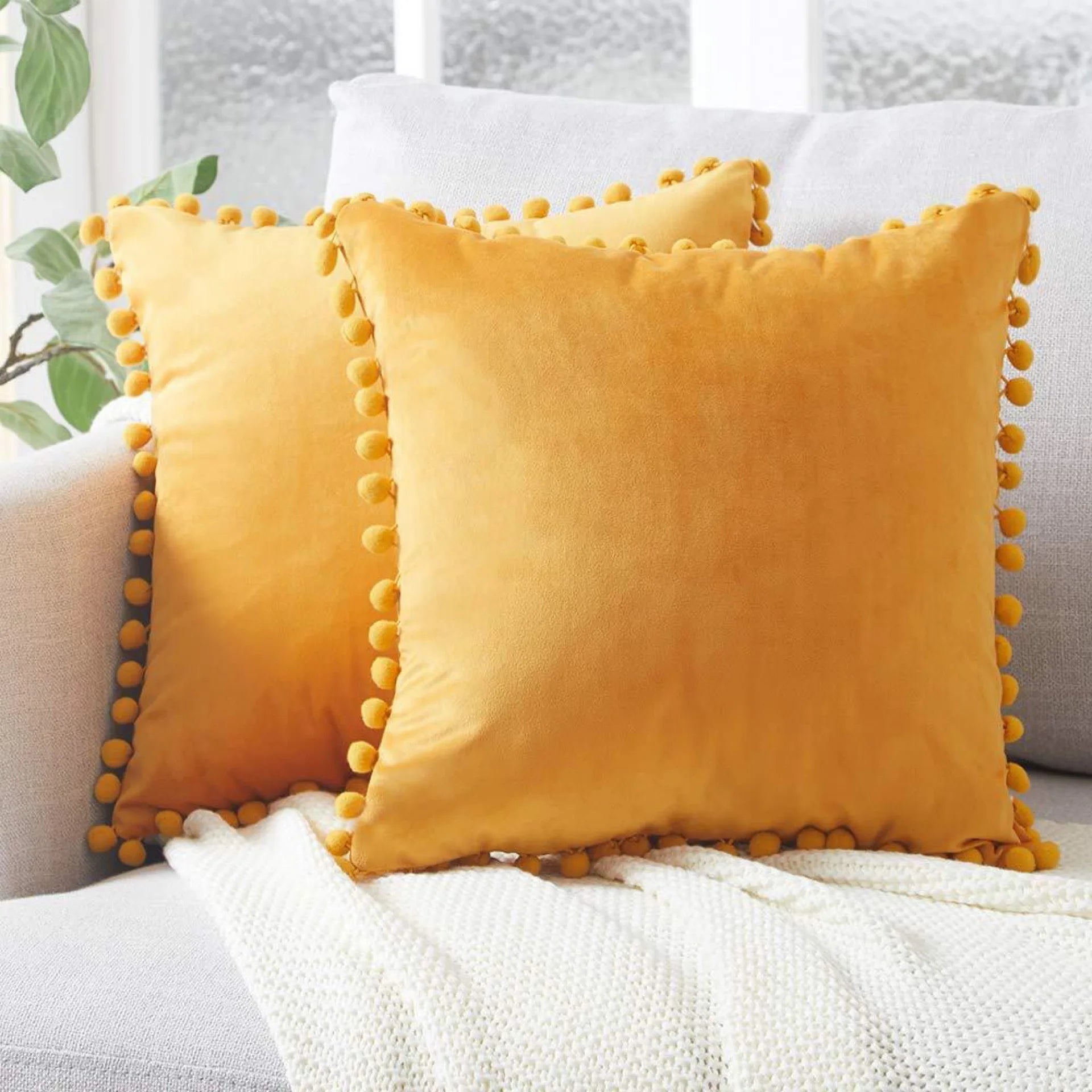 Samt-Kissenbezug – Nordic Design, 45×45 cm