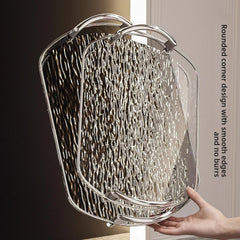 Transparente PET Ablage – Gletschermuster – Vielseitig