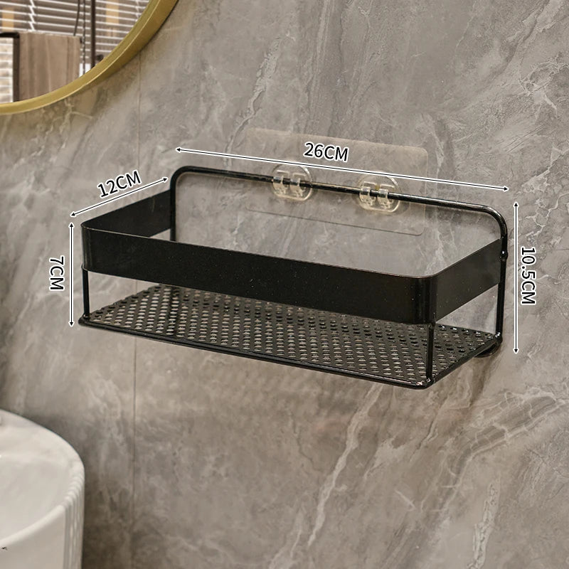 Goldenes Badezimmerregal – Eisen Wandmontage – 42cm