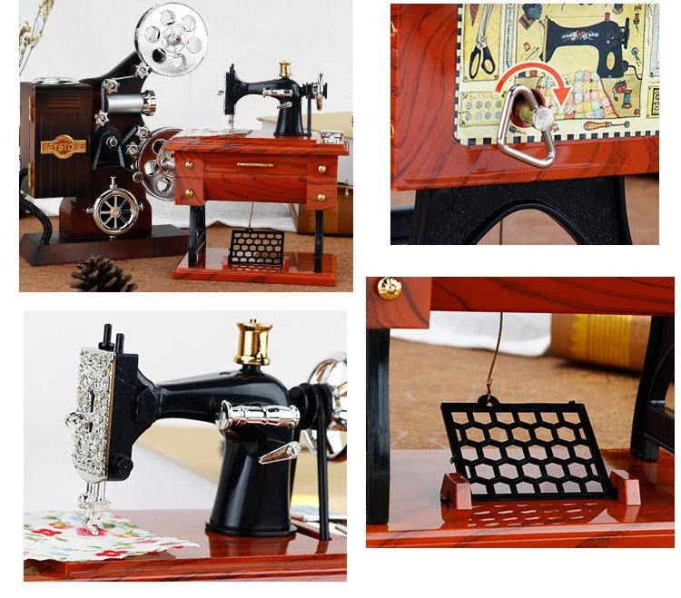 Vintage Spieluhr – Retro Stil – Handgekurbelte