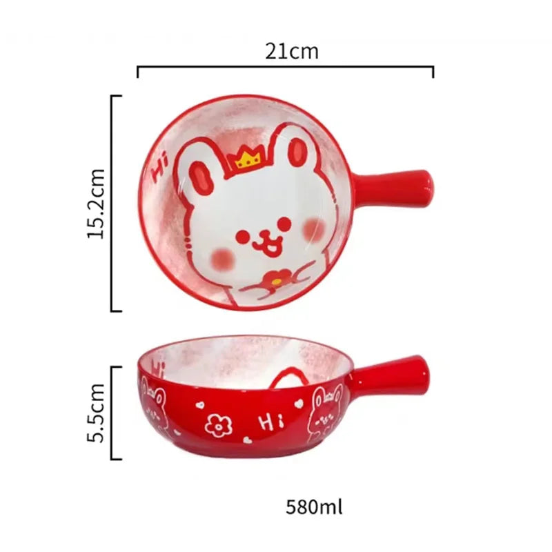 Keramik Backform – Süsses Cartoon-Design – 0.58 l Volumen