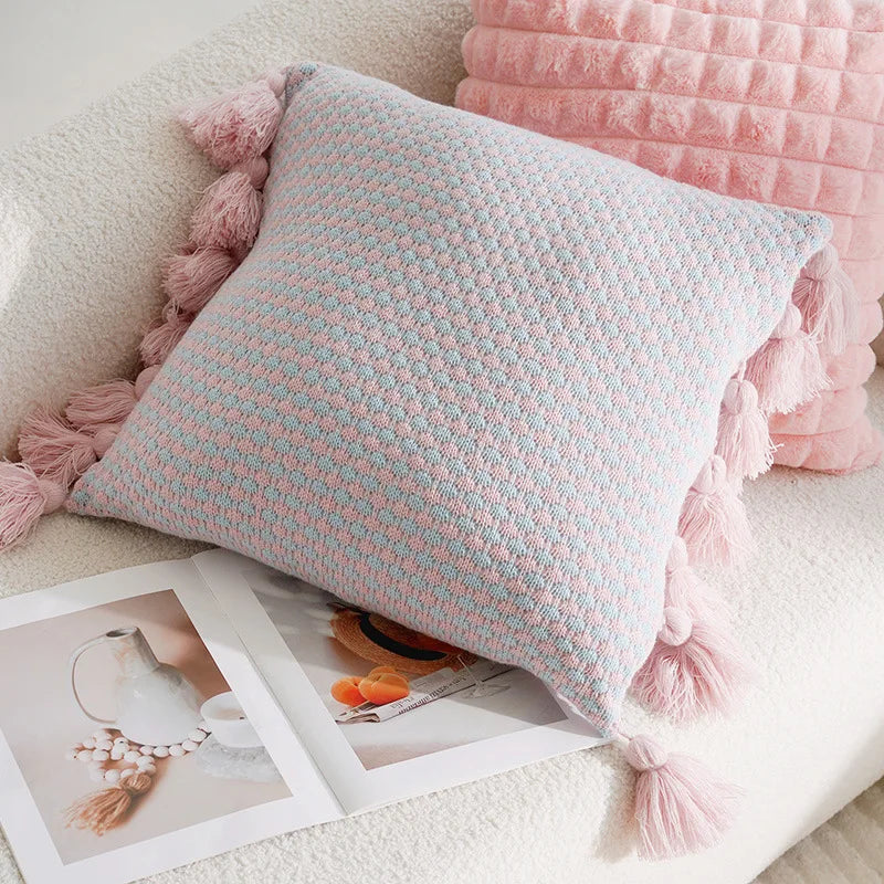 Dekokissenbezug – Gestickter Polyester Quadrat (45X45CM)