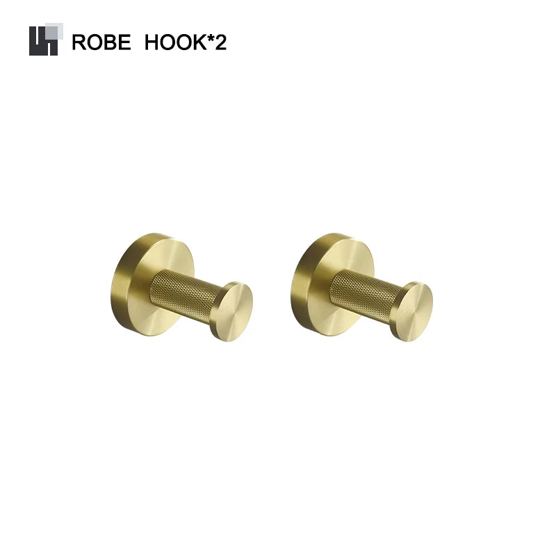 Badezimmer Hardware Set – Gebürstetes Gold – Wandmontage