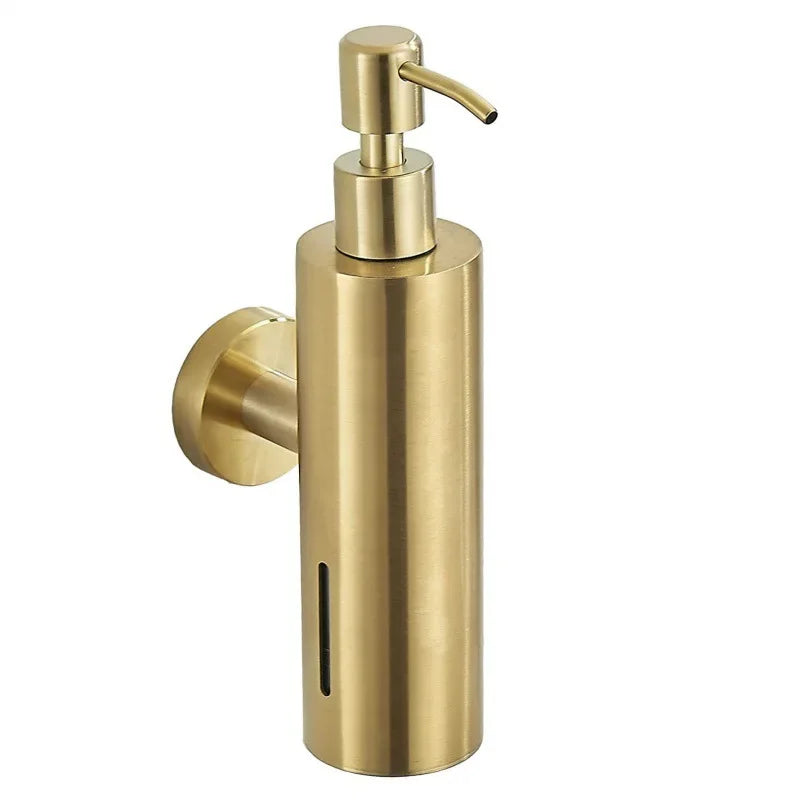 Wandseifenspender – Gebürstetes Gold Edelstahl – Badezimmer