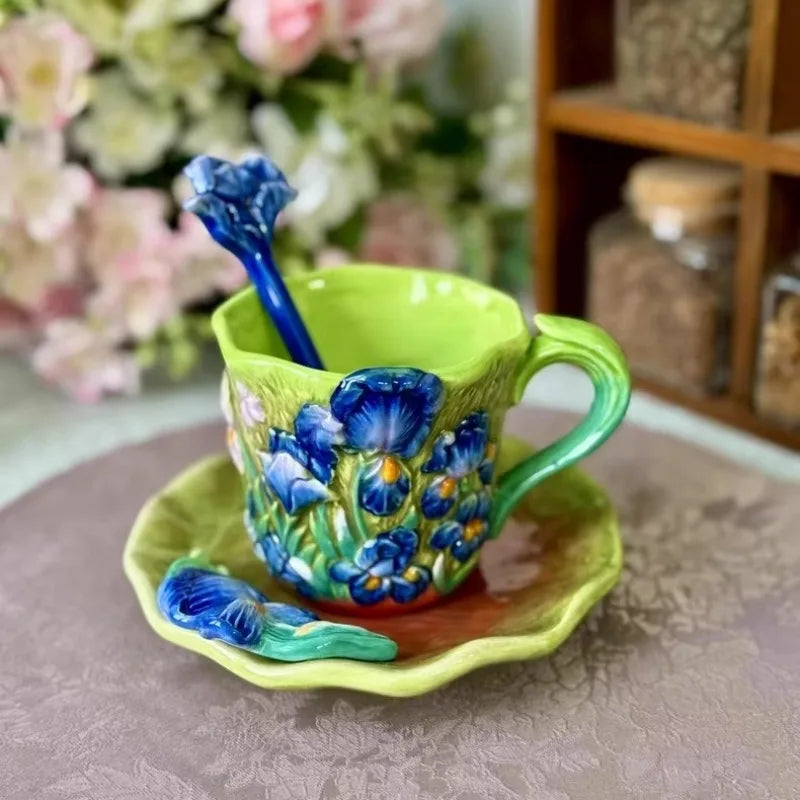 Porzellantasse – Unterglasur Sonnenblume – Umweltfreundlich