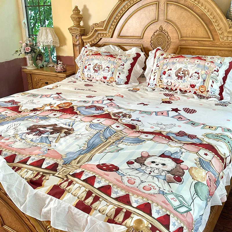 100% Baumwolle Bettdeckenbezug – Cartoon Prinzessin Stil – Twin, Queen, Double