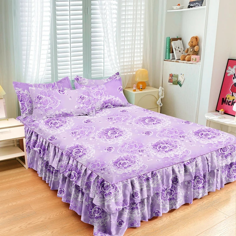 Floral Bettvolant – Strick-Polyester – Verschiedene Grössen